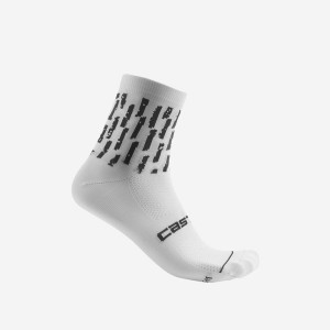 Castelli AERO PRO W 9 CM Women Socks White | 4561-DGSYW