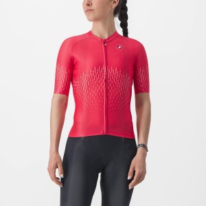 Castelli AERO PRO W Women Jersey Red | 9857-UNWGJ