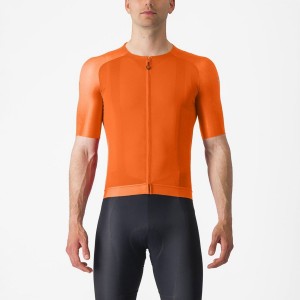 Castelli AERO RACE 7.0 Men Jersey Orange | 8217-GHPMC