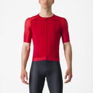 Castelli AERO RACE 7.0 Men Jersey Red | 8639-FRVIK