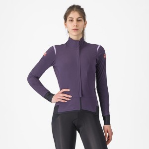 Castelli ALPHA FLIGHT ROS W Women Jackets Purple | 8457-WSYDJ