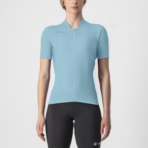 Castelli ANIMA 3 Women Jersey Blue | 8549-ETYID