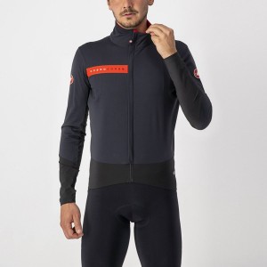 Castelli BETA RoS Men Jackets Black / Red | 4389-CJZLV