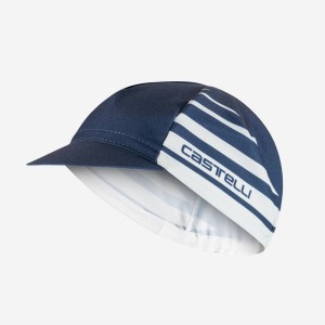 Castelli CLASSICO Men Cap Blue / Silver Grey | 0793-ACBJO