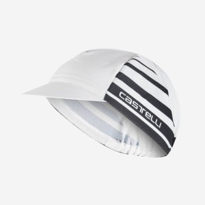 Castelli CLASSICO Men Cap White / Black | 6197-EICUN