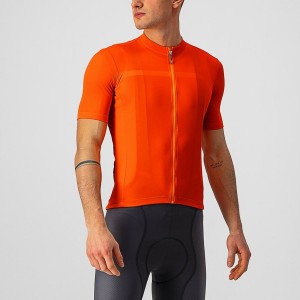 Castelli CLASSIFICA Men Jersey Orange | 4286-DTIYG