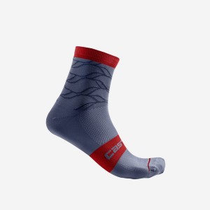 Castelli CLIMBER'S 3.0 12 CM Women Socks Blue | 6214-YBHRM