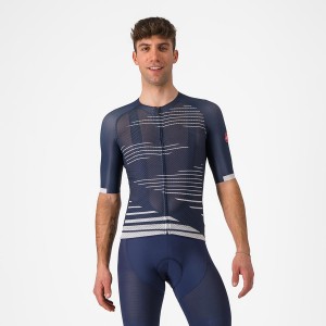 Castelli CLIMBER'S 4.0 Men Jersey Blue / Silver Grey | 5794-ZOQLA