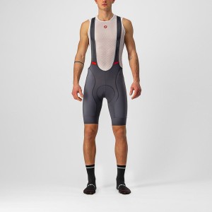 Castelli COMPETIZIONE Men Bib Shorts Dark Grey | 4632-XABCM