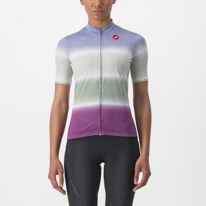 Castelli DOLCE Women Jersey Purple White | 5890-HQNLU