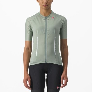 Castelli ENDURANCE W Women Jersey Green | 4107-PYQRV