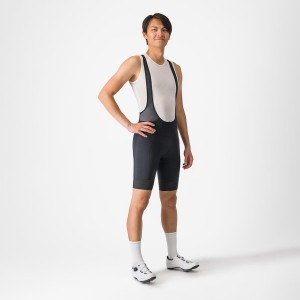 Castelli ENTRATA 2 Men Bib Shorts Black | 9875-BEWJX