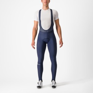 Castelli ENTRATA Men Bib Tights Blue | 7984-TYXDN