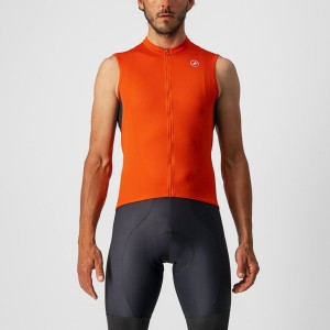 Castelli ENTRATA VI SLEEVELESS Men Jersey Red / Dark Grey / White | 3604-INTVM