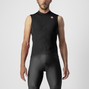 Castelli ENTRATA VI SLEEVELESS Men Jersey Black / Dark Grey / White | 9640-EYZWS