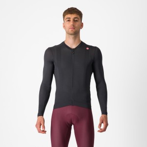 Castelli ESPRESSO LS Men Jersey Black / Dark Grey | 1962-IBNRW