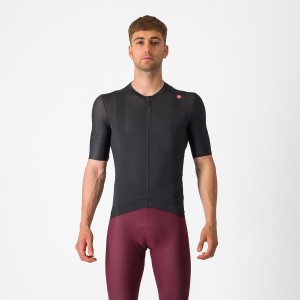 Castelli ESPRESSO Men Jersey Black / Dark Grey | 9613-GSZDI