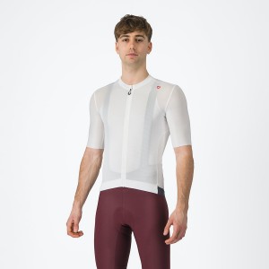 Castelli ESPRESSO Men Jersey White / Dark Grey | 7052-JFKMV