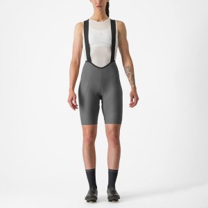 Castelli ESPRESSO W DT Women Bib Shorts Grey | 9615-ZFPHW