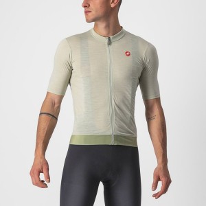 Castelli ESSENZA Men Jersey Green | 6928-OFZRW