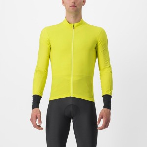 Castelli FLIGHT AIR Men Jersey Yellow | 8597-UZVAK