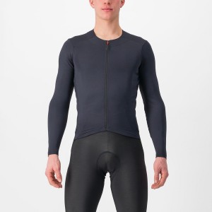 Castelli FLY LS Men Jersey Black | 8376-YBHEG