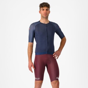 Castelli FREE AERO RC CLASSIC Men Bib Shorts Deep Burgundy / White | 1048-ZOILF