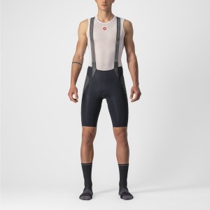 Castelli FREE UNLIMITED Men Bib Shorts Black | 3709-LZOYP