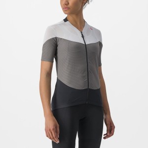 Castelli GRADIENT COLOR BLOCK Women Jersey Grey / Silver Grey | 8372-ROSWV