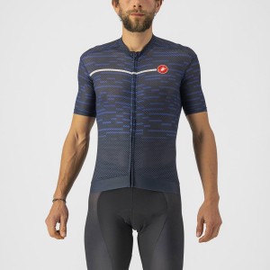 Castelli INSIDER Men Jersey Blue | 0925-LZVQO