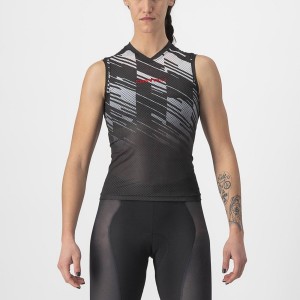 Castelli INSIDER W SLEEVELESS Women Jersey Black | 8140-KLHOE