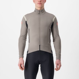 Castelli PERFETTO RoS 2 Men Jackets Grey / Khaki Grey | 7634-UXPRQ