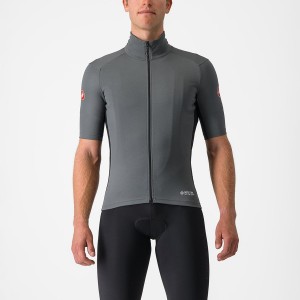 Castelli PERFETTO RoS 2 WIND Men Jackets Grey | 0368-HUTFR