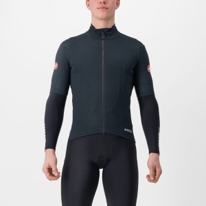 Castelli PERFETTO RoS 2 WIND Men Jackets Black | 6359-MRPAE