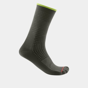 Castelli PREMIO 18 Men Socks Deep Green | 1697-ZALKE