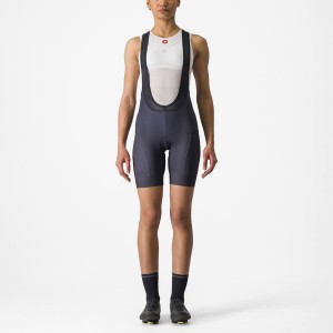 Castelli PRIMA Women Bib Shorts Black | 7150-JPRZK