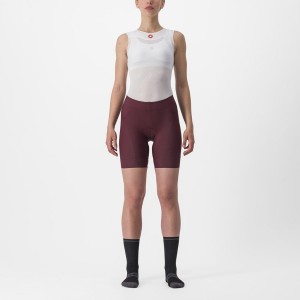 Castelli PRIMA Women Shorts Deep Burgundy / Red | 2350-MIKTQ