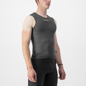 Castelli PRO MESH 2.0 SLEEVELESS Men Base Layer Black | 0962-JQAUO