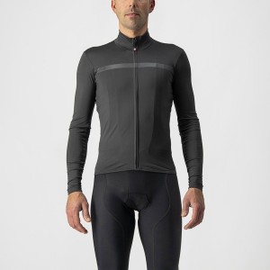 Castelli PRO THERMAL MID LS Men Jersey Dark Grey | 6324-QPRTL