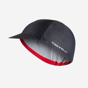 Castelli ROSSO CORSA 2 Men Cap Black | 2547-ZKEWJ