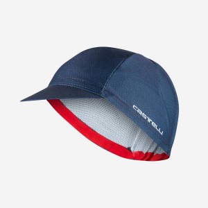 Castelli ROSSO CORSA 2 Men Cap Blue | 0157-NFULB