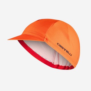 Castelli ROSSO CORSA 2 Men Cap Orange | 0817-SXOVM