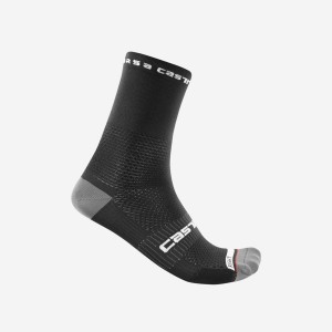 Castelli ROSSO CORSA PRO 15 Men Socks Black | 0256-DIMTC