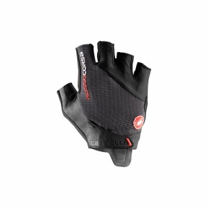 Castelli ROSSO CORSA PRO V Men Gloves Dark Grey | 8107-KCPBR