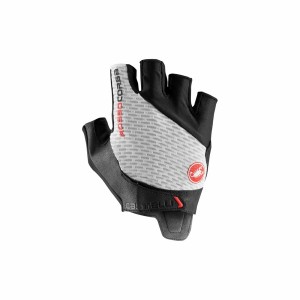 Castelli ROSSO CORSA PRO V Men Gloves White | 5319-HNUXP