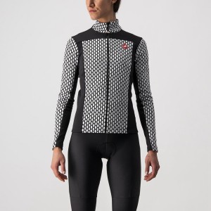 Castelli SFIDA 2 FZ Women Jersey Black / White | 9014-JLSGM