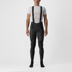 Castelli SORPASSO RoS Men Bib Tights Black / Silver | 7569-TVAKP