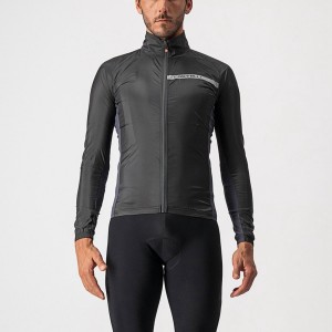 Castelli SQUADRA STRETCH Men Protection Black / Dark Grey | 4376-EICUX