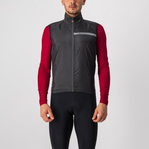 Castelli SQUADRA STRETCH Men Vest Black / Dark Grey | 5918-JHECM