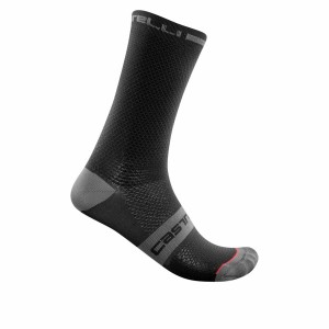 Castelli SUPERLEGGERA T 18 Men Socks Black | 3194-XQLVY